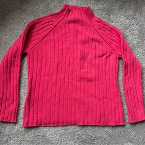 Lands’ End Wool Blend Mock Neck Sweater